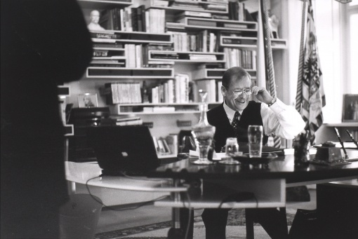 Václav Havel v pracovně