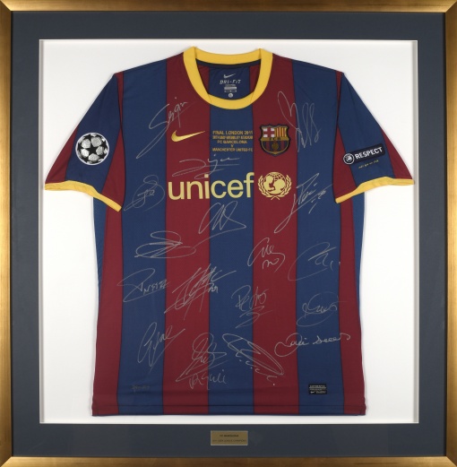 Oficiální dres s autogramy hráčů, finále UEFA Champions league