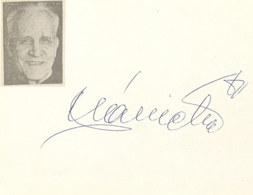 Podpisová kartička František Plánička