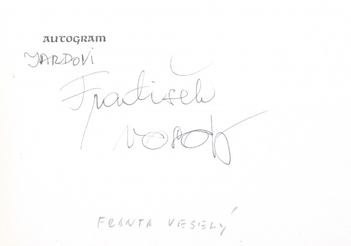 Podpisová kartička František Veselý