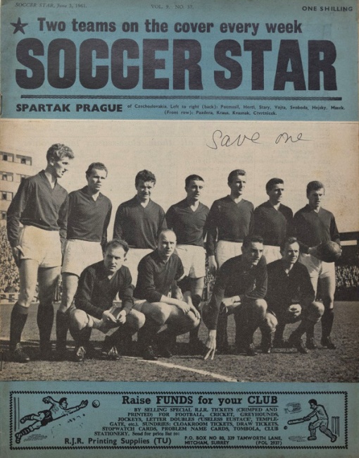 Časopis SOCCER STAR SPARTAK PRAGUE