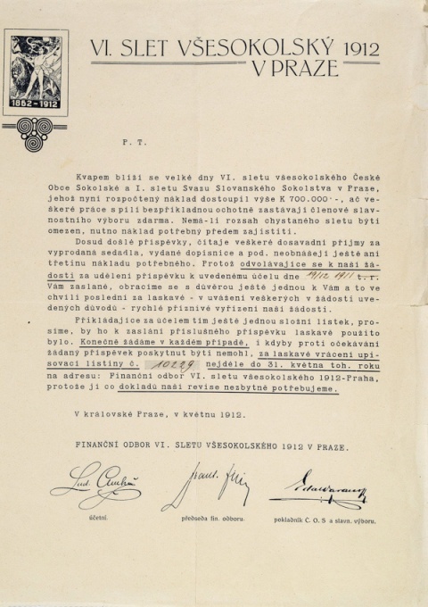 V. Slet všesokolský, Finanční odbor ČOS