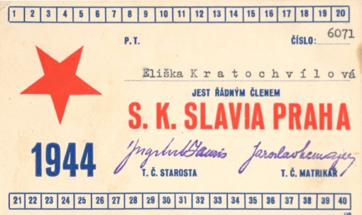 Legitimace P. T. klubu S. K. SLAVIA PRAHA