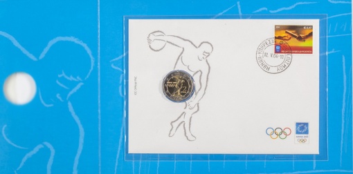 Pamětní mince 2 Euro, FDC, OH Athény