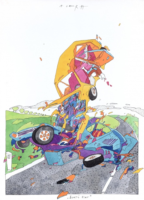 Žlutý Fiat