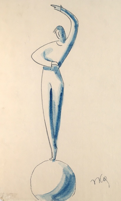 Modrý artista