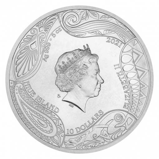 Stříbrná mince Bohyně světa - Afrodíté stand