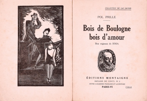 BOIS DE BOULOGNE, BOIS D'AMOUR, POP PRILLE
