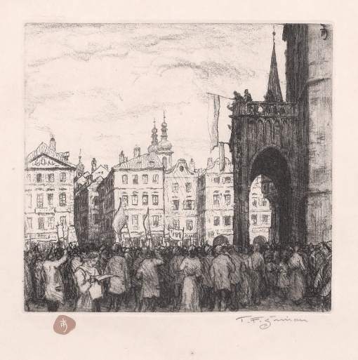 28. říjen 1918 na Staroměstském náměstí
