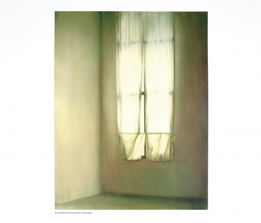 Vorhang I., Kleines Fenster mit Vorhang, 2 ks