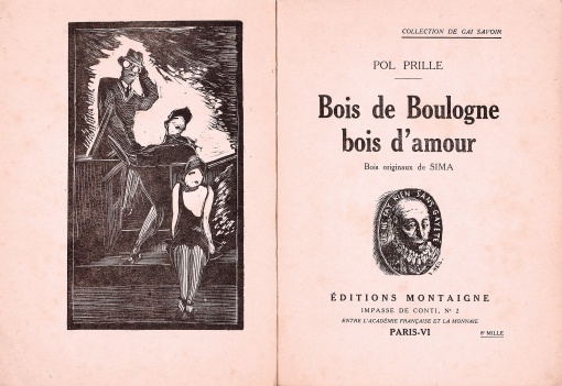 BOIS DE BOULOGNE, BOIS D'AMOUR, POP PRILLE