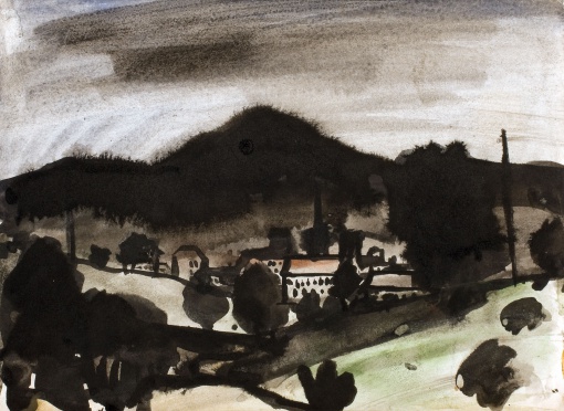 Pohled na město v údolí