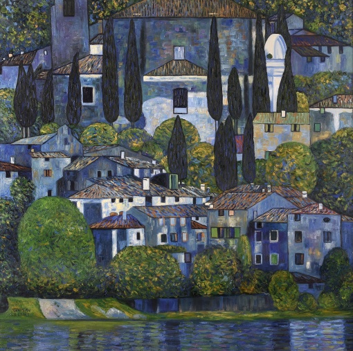 Přímořská krajina podle G. Klimta