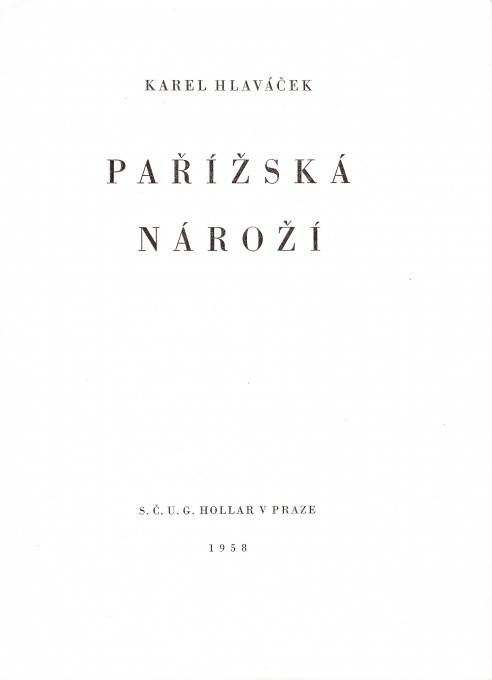 Pařížská nároží, 9 ks