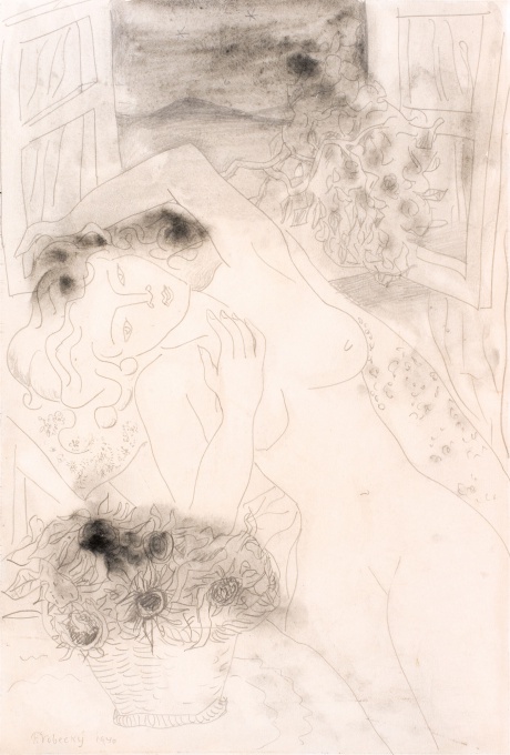 Akt dívky s košíkem