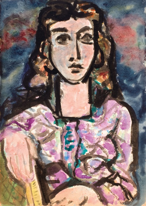 Dívka s růžovými šaty