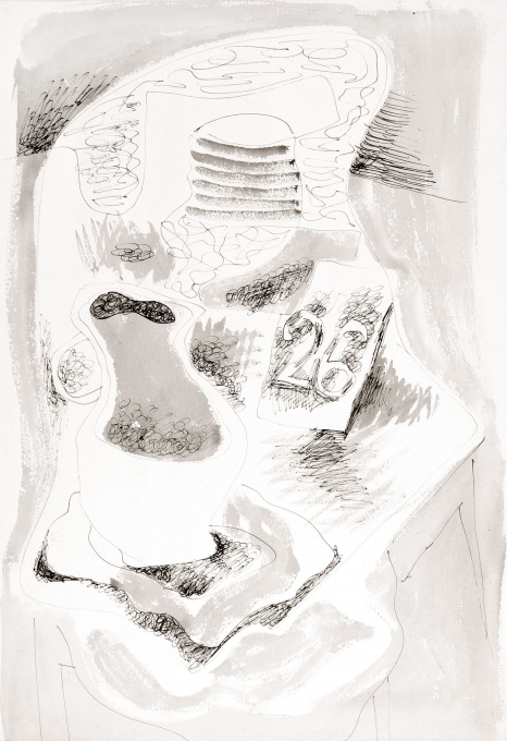 Zátiší s kalendářem