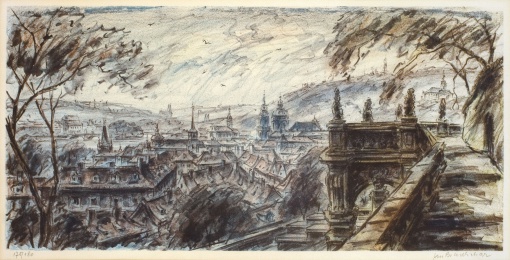 Praha z Faustovy zahrady