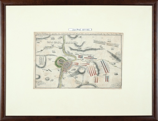 Pozice rakouské a pruské armády, Praha, 6. května 1757