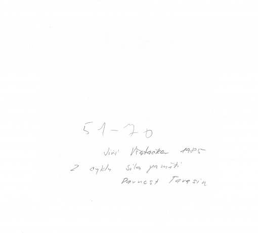 Z cyklu Síla paměti