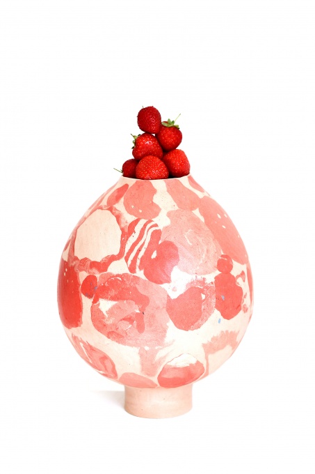 Váza Jahodový pohár