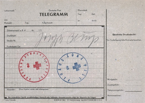Telegramm Deutsche Post