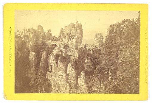 Die Basteibrücke vom Ferdinandstein, Sachsische Schweiz