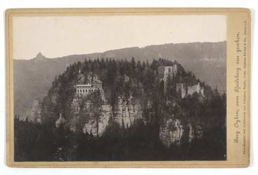 Berg Oybin, vom Pferdeberg aus gesehen