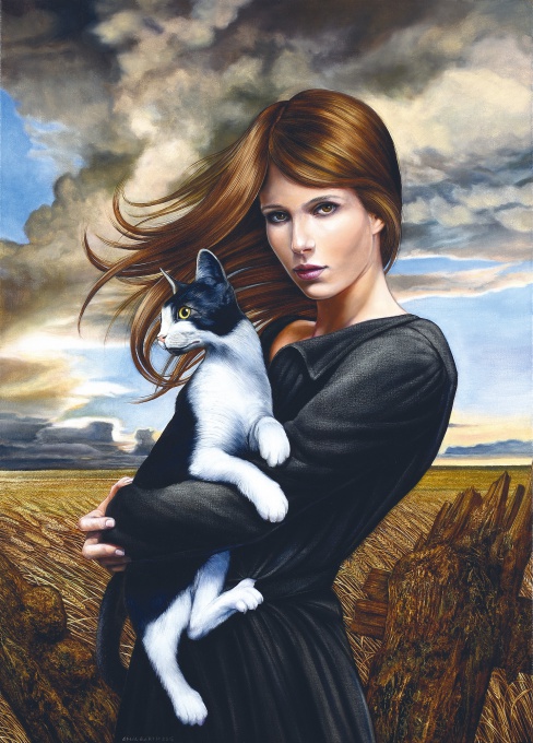 Dívka s kočkou