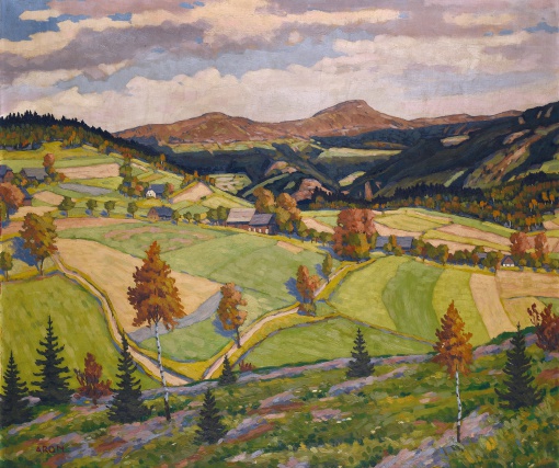 Pohled z Končin na Kotel, Dvoračky