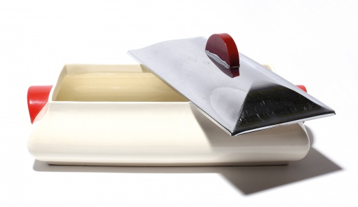 Artdecová dóza s víkem