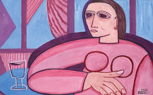 Žena v interiéru I.