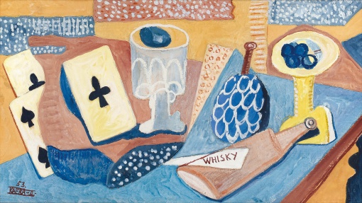 Zátiší s lahví whiskey