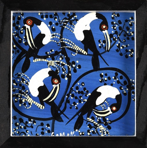 Ptáci na rozkvetlém stromě