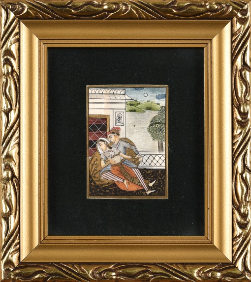 Miniatura milostné scény