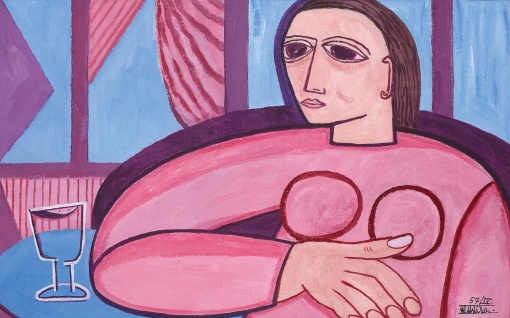 Žena v interiéru I.