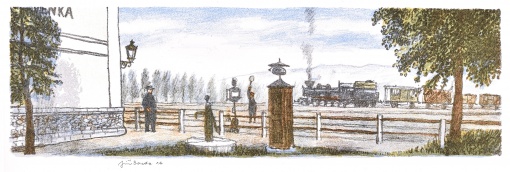 Nádraží v Července