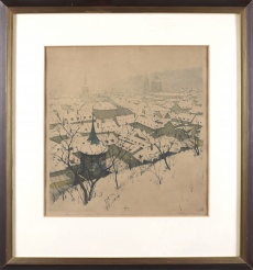 Malá Strana pod sněhem