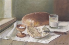 Zátiší s chlebem