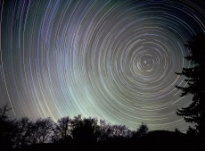 Stars Rotating above Us