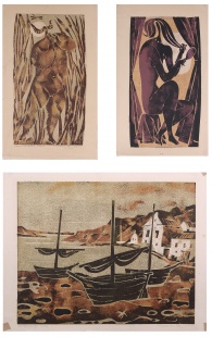 Kráska, Faun, Bretagne II., 3 ks