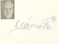Podpisová kartička František Plánička