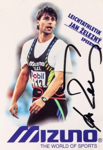 Leichtathletik Jan Železný, autogram