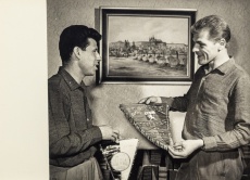 Fotografie Pluskal, Masopust s vlajkami, 1965