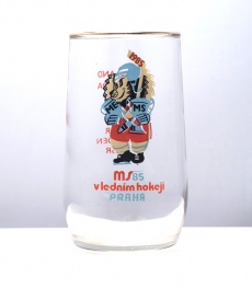 Sklenice MS hokej Praha 1985