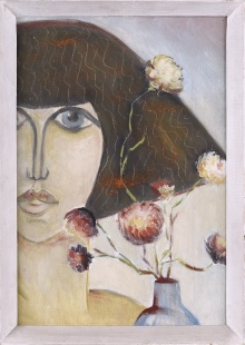 Žena s květinou