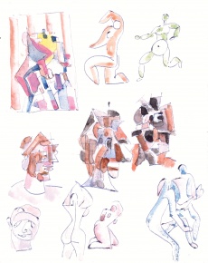 Studie pohybu, Studie postav