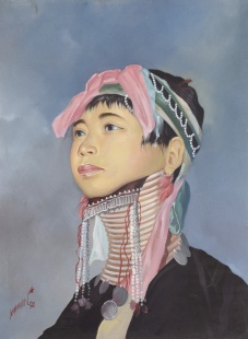 Dívka z kmene Kayan