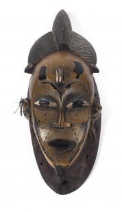 Malovaná maska Baulé