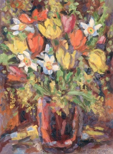 Jarní kytka s Tulipány